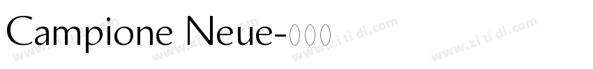 Campione Neue字体转换